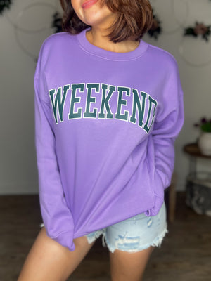 Weekend Ultra Soft Purple Sweatshirt