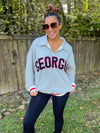 Georgia Varsity Quarter Zip