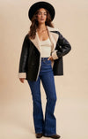 James Shearling Faux Leather