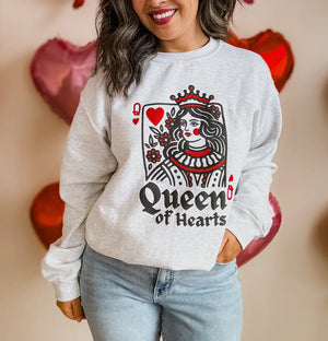 Queen Of Hearts Sweatshirt/ Pre-Order/ Ships end of Jan.