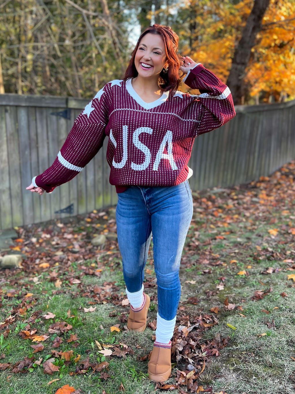 USA Knitted Sweater