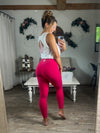 Formed To Fit Seamless Leggings (Rose Red)