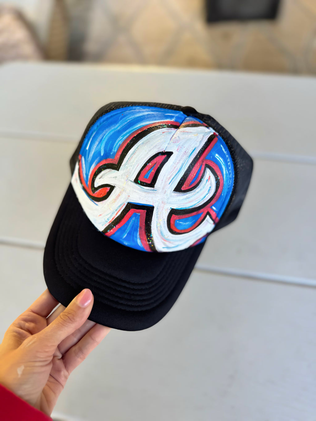 Atlanta Custom Painted Trucker Hat