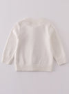 Girls Bow White Cardigan/Pre-Order/ ETA: About 2 weeks