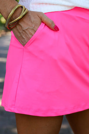 Neon Pink Every Day Skort / PRE-ORDERS Ships 3/11