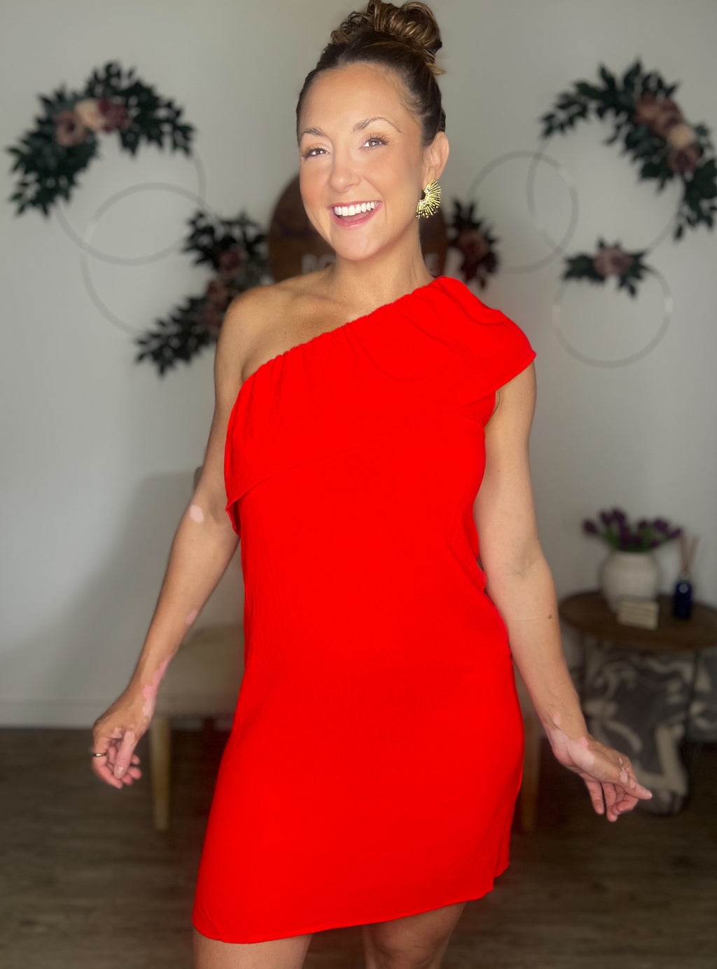 Life’s A Party Off The Shoulder Dress