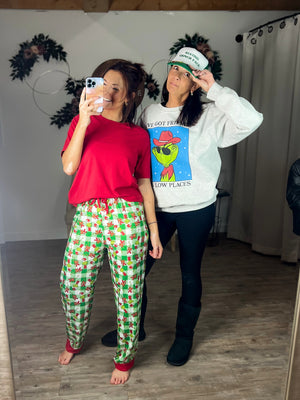 Grinch & Max Drawstring PJ Pants