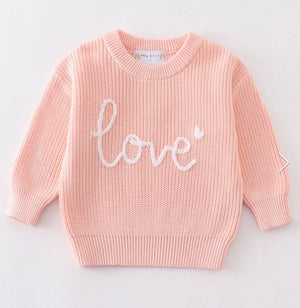 Pink Love Sweater (Kids) Pre-Order
