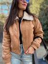 The Adrienne Suede Jacket w/ Inner Fur