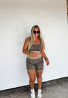Cheetah Girl Bra & Biker Shorts Set