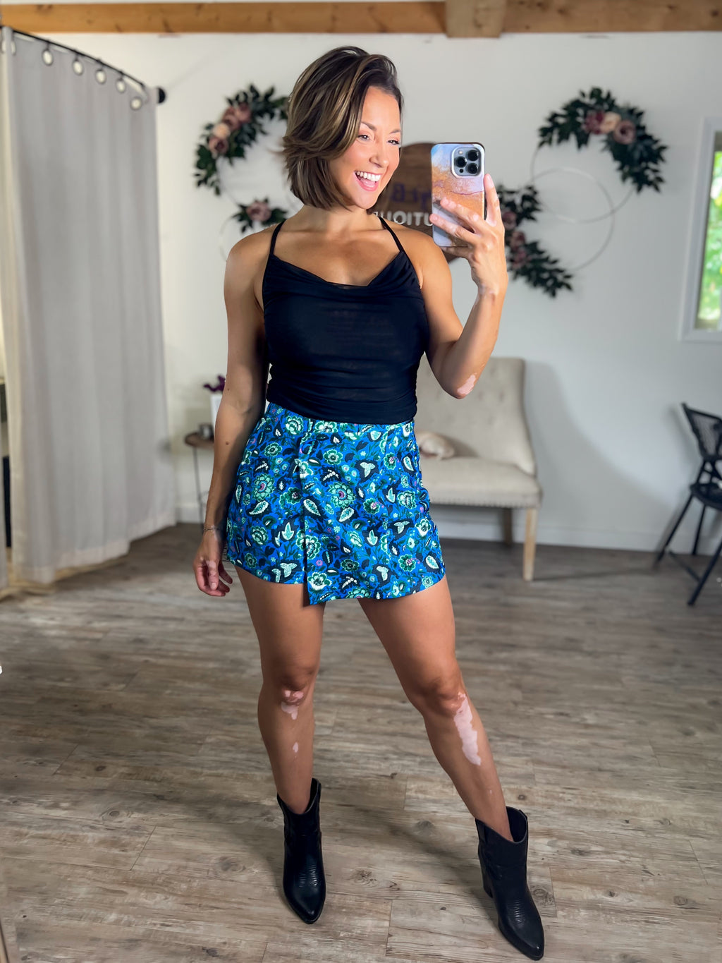 Karen Cobalt Skort