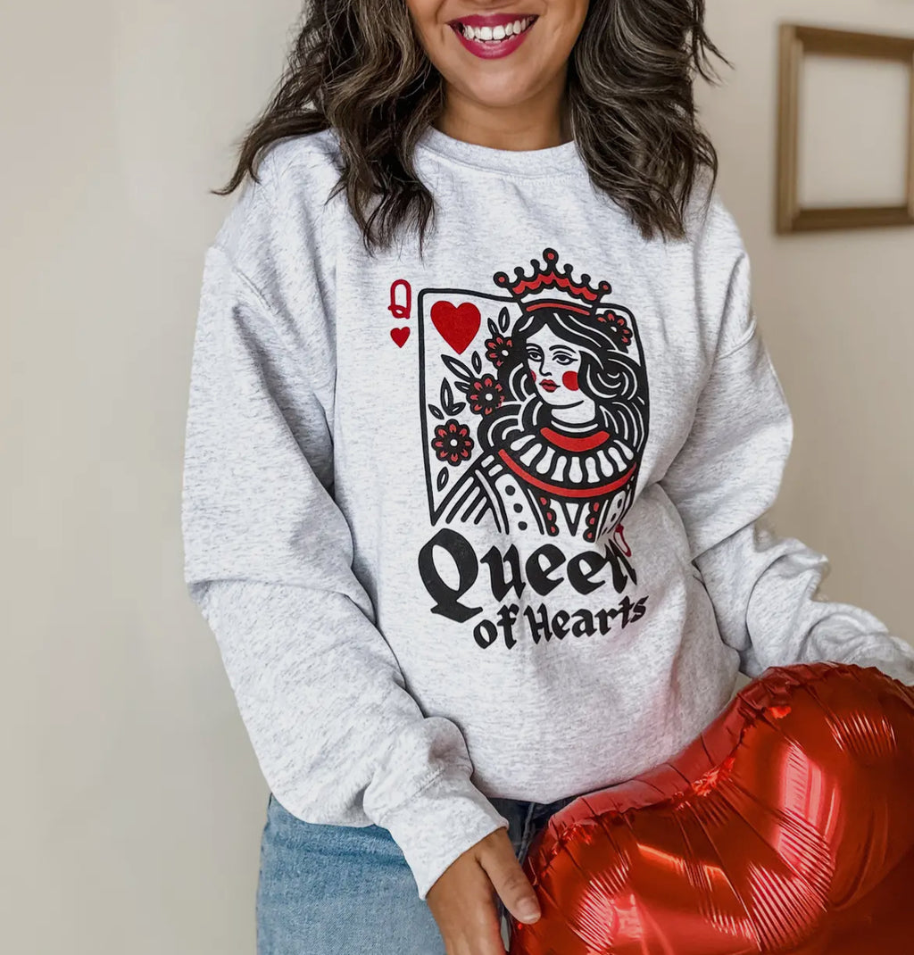 Queen Of Hearts Sweatshirt/ Pre-Order/ Ships end of Jan.