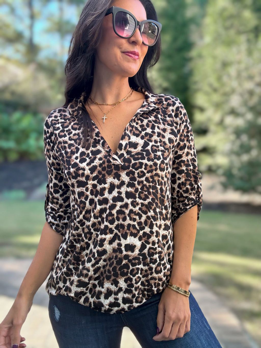 The Lennon Leopard Top