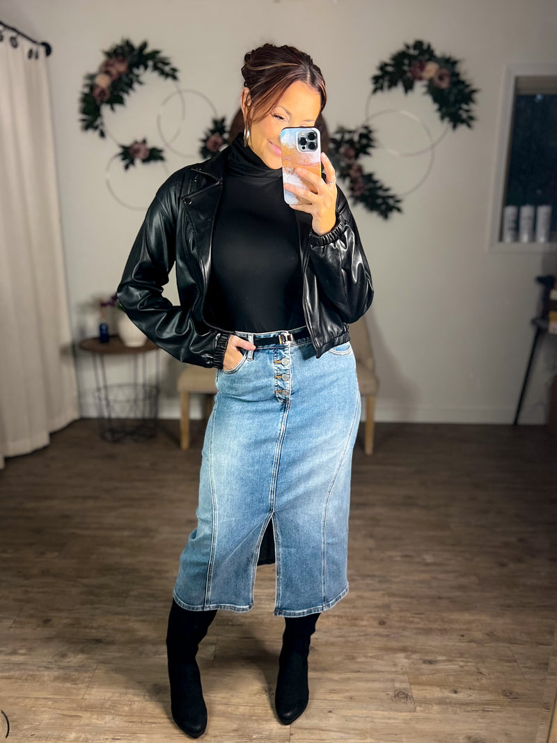 Donna Denim Skirt/ Ships after New Year