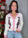 Holiday Shimmer Nutcracker Cardigan