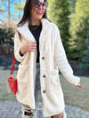 Stay Cozy Sherpa Coat (Cream)