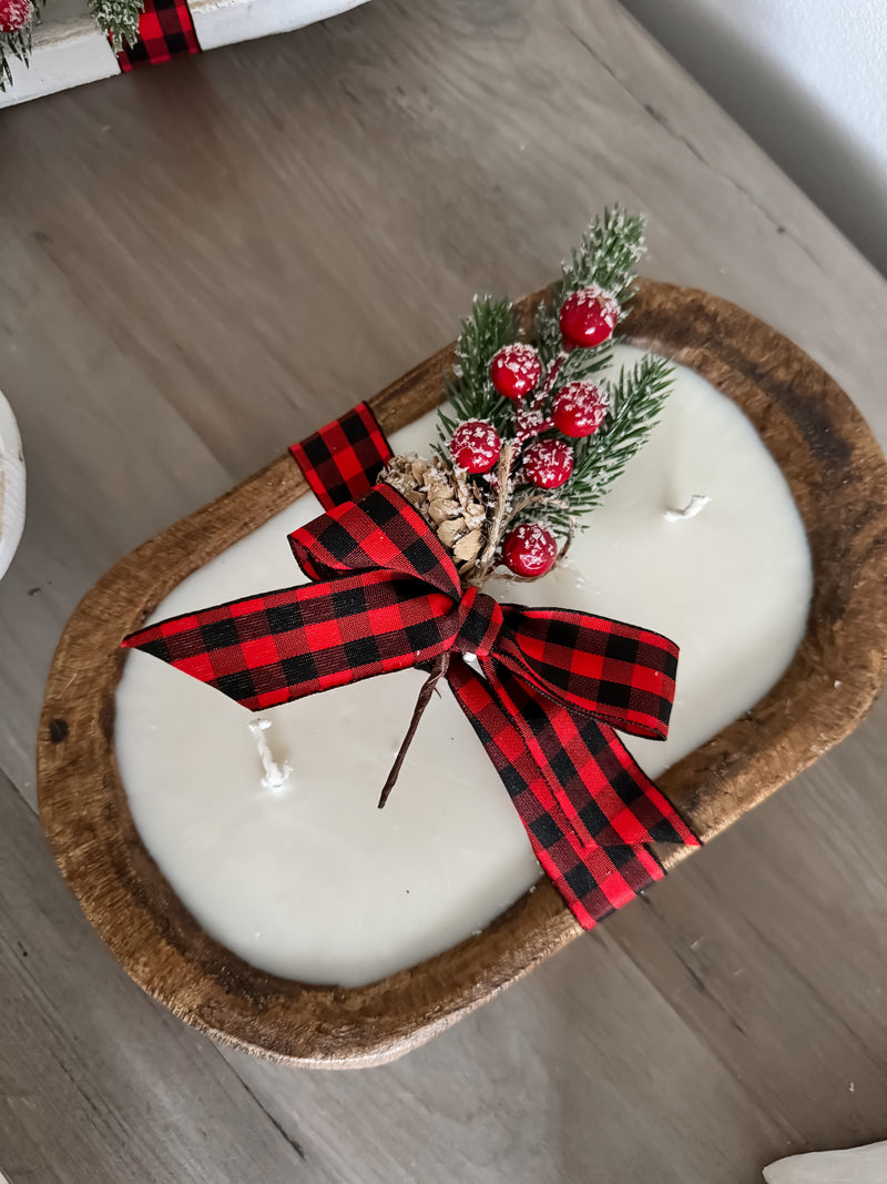 Holiday Cheer All Natural Dough Bowl Candle