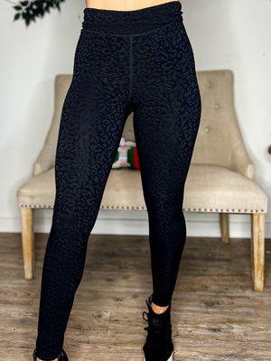 *DOORBUSTER* Leopard Texturized Leggings