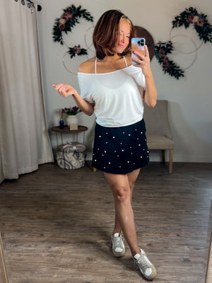 Pretty In Pearls Skort