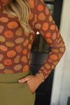 Pumpkin Mesh Shirt