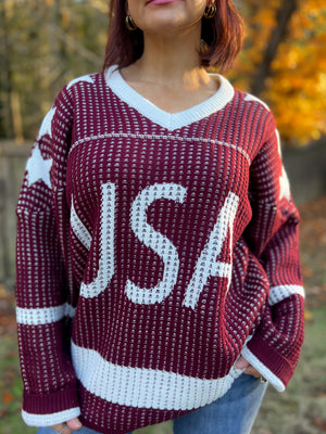 USA Knitted Sweater