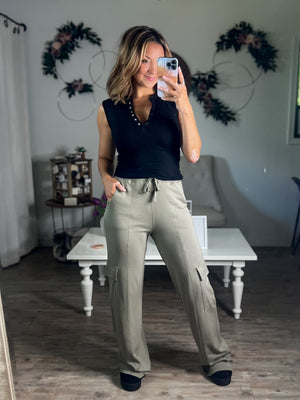 Organic Blended Cotton Cargo Trousers