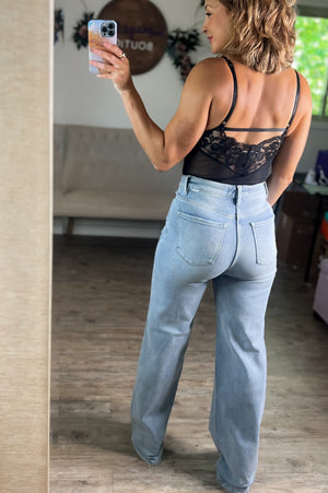 Off The Cuff Wide Leg Jean W/Tummy Control