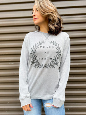 Peace on Earth Thermal Pullover