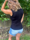 Miley Micro Ribbed Henley Tank