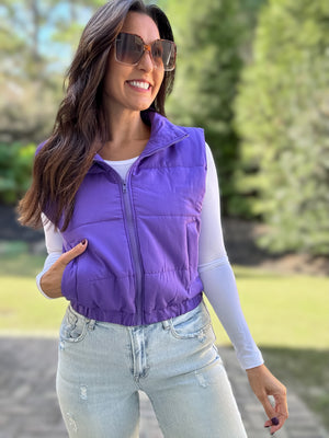 Purple Puffer Vest