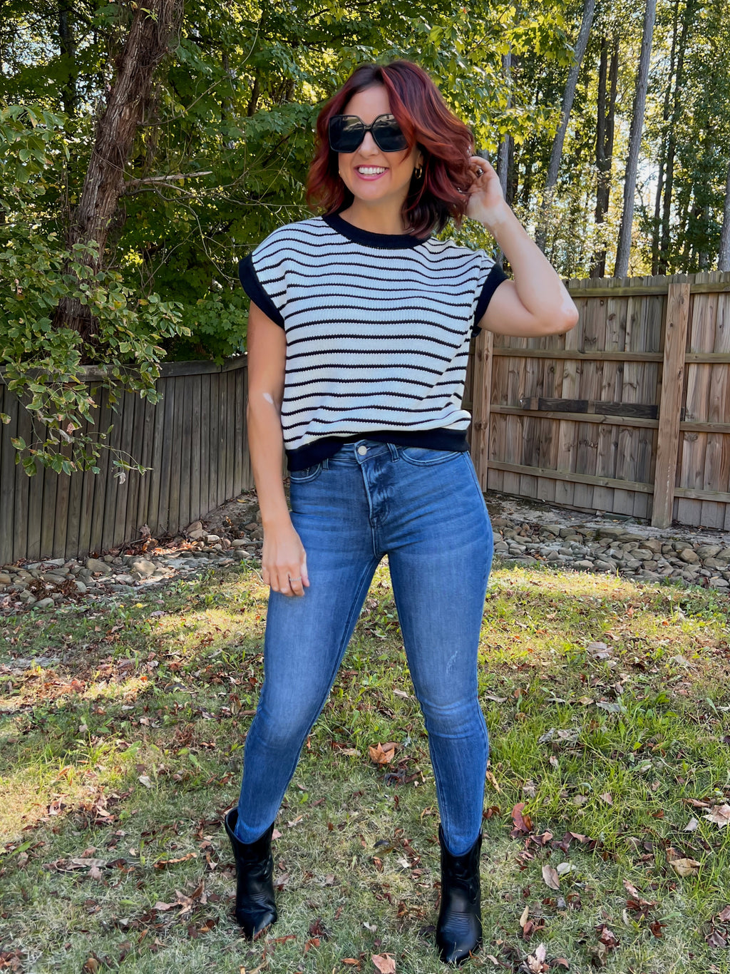 Sally Striped Sweater Top