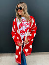 Heart So Full Reversible Cloud Cardigan (Red)- Ships 1/7