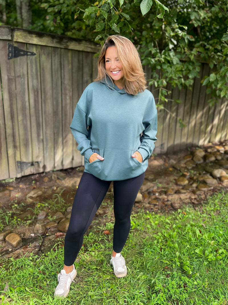 Scuba Living Ash Jade Kangaroo Hoodie