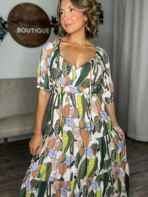 Bold Moves Olive Dress