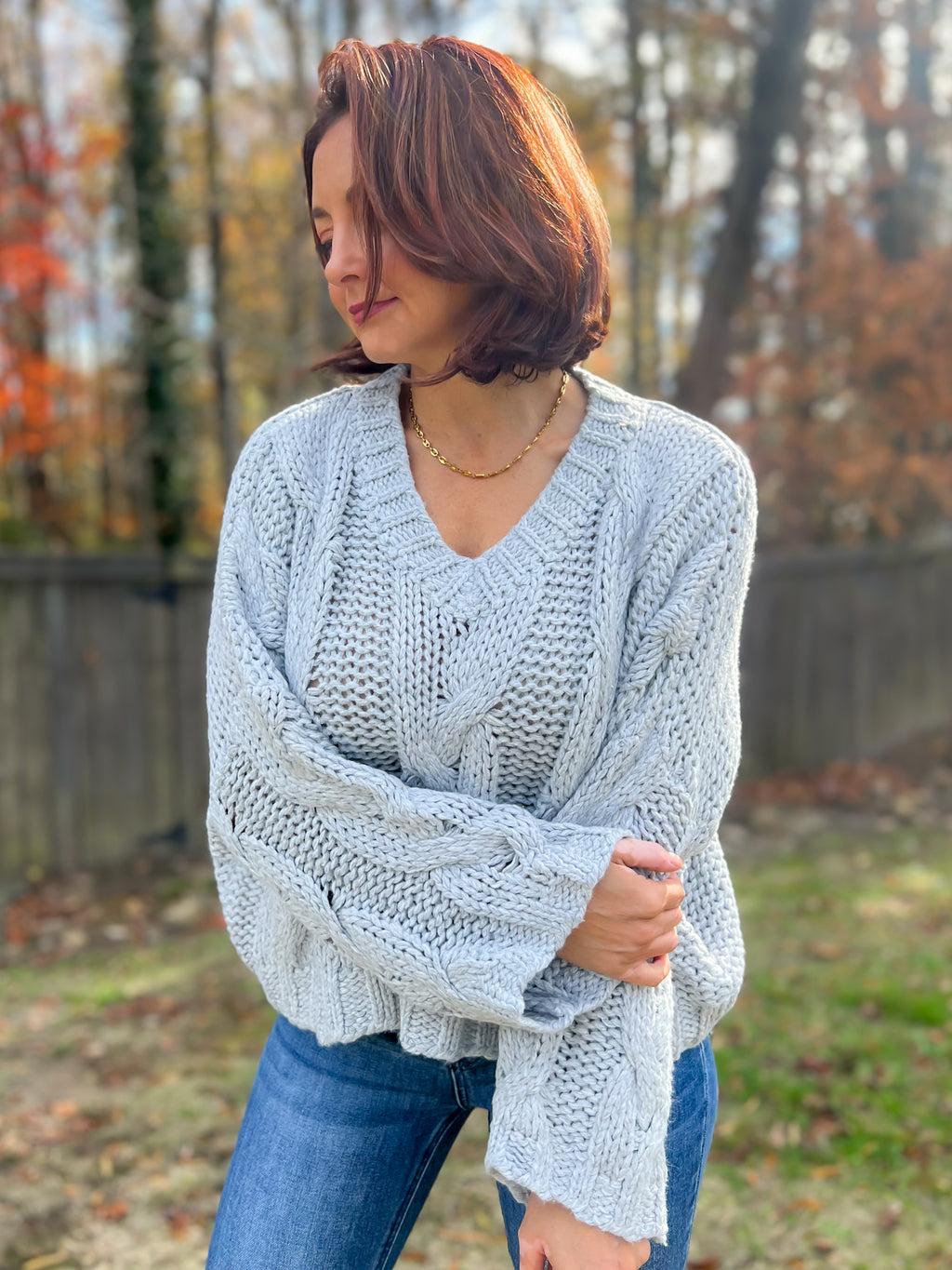 *DOORBUSTER  Casey Cable Knit Sweater