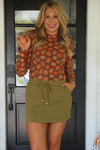 Pumpkin Mesh Shirt