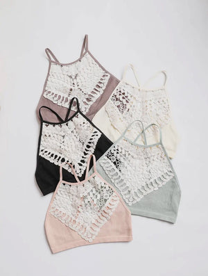 Crocheted Bralette (Black)