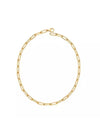 18K Gold Plated Classic Paper Clip Necklace