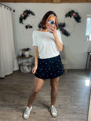 Pretty In Pearls Skort