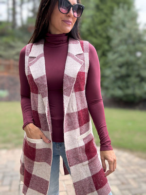 Allie Ribbed Turtleneck (Burgundy)