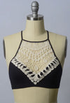 Crocheted Bralette (Black)