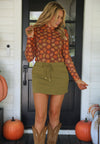 Pumpkin Mesh Shirt