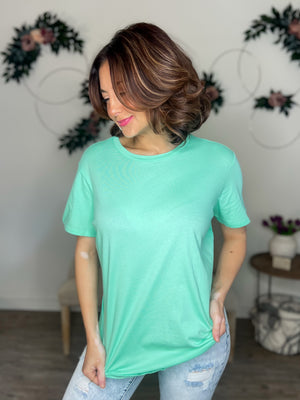 Cotton Boyfriend Tee (Mint)