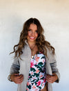 Santorini Button Down Cover Up (Beige)/ Pre/order- ships in 10 days.