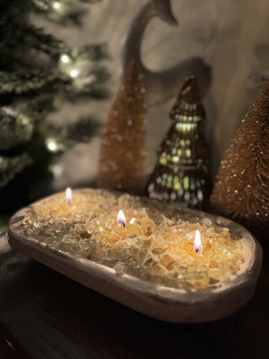 Winter White Firebowl Candle