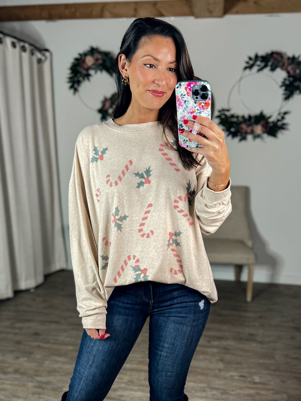 Candy Cane Delight Pullover