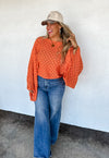 Free Spirit Bell Sleeve Top (Orange)