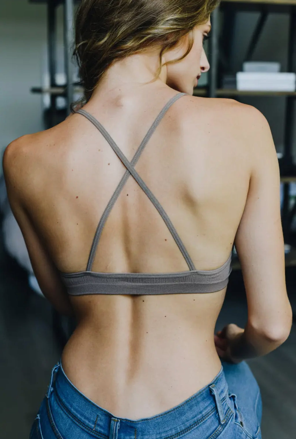 Crocheted Bralette (Mocha)