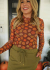 Pumpkin Mesh Shirt