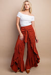 Free Flowing Tie Front Pants